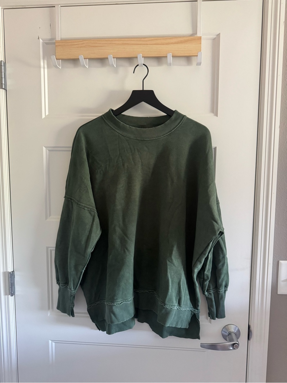 Aerie Oversized Green Crewneck